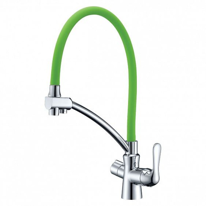 Смеситель LEMARK Comfort LM3070C-Green хром/зеленый Смеситель LEMARK Comfort LM3070C-Green хром/зеленый