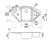 Мойка кухонная Elleci EASY CORNER granitek 51 Avena