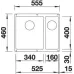 Кухонная мойка BLANCO SUBLINE 340/160-U SILGRANIT 523552 белый