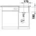 Кухонная мойка BLANCO SUBLINE 320-U кофе 523415 Кухонная мойка BLANCO SUBLINE 320-U кофе 523415