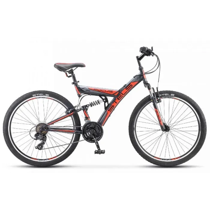 Велосипед Stels Focus 26 V 18 sp V030 (2018) 18 черный/красный