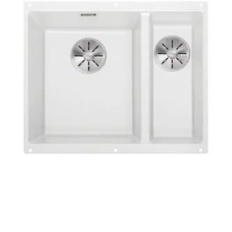 Кухонная мойка BLANCO SUBLINE 340/160-U SILGRANIT 523552 белый Кухонная мойка BLANCO SUBLINE 340/160-U SILGRANIT 523552 белый
