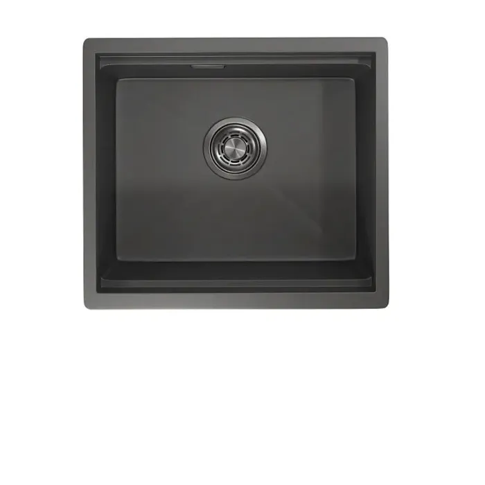 Кухонная мойка GRANULA KS-5045U графит матовый