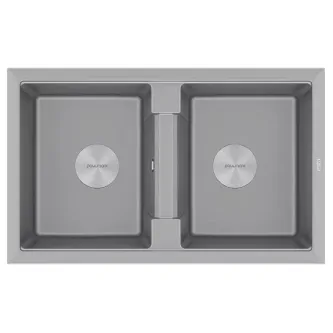 Кухонная мойка PAULMARK Tandem PM238150-GRM Кухонная мойка PAULMARK Tandem PM238150-GRM