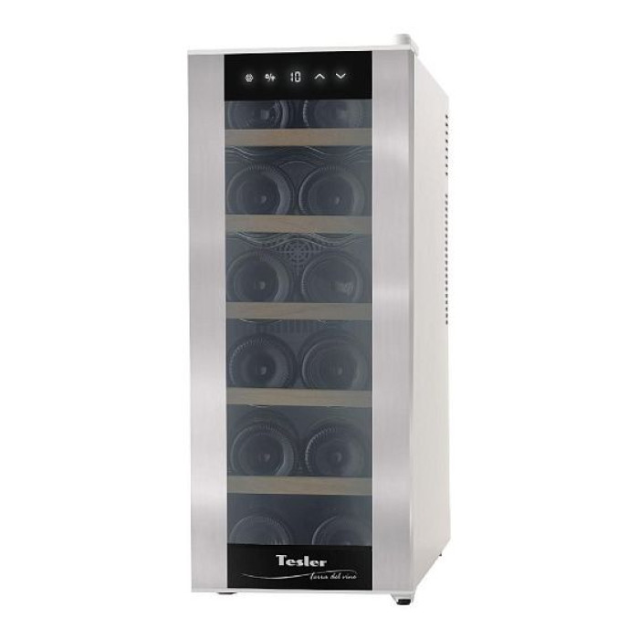 Винный шкаф TESLER WCV-125 SILVER