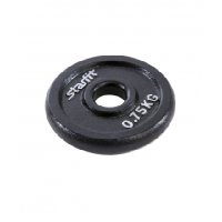 Диск чугунный Starfit BB-204 0,75 кг d=26 мм черный