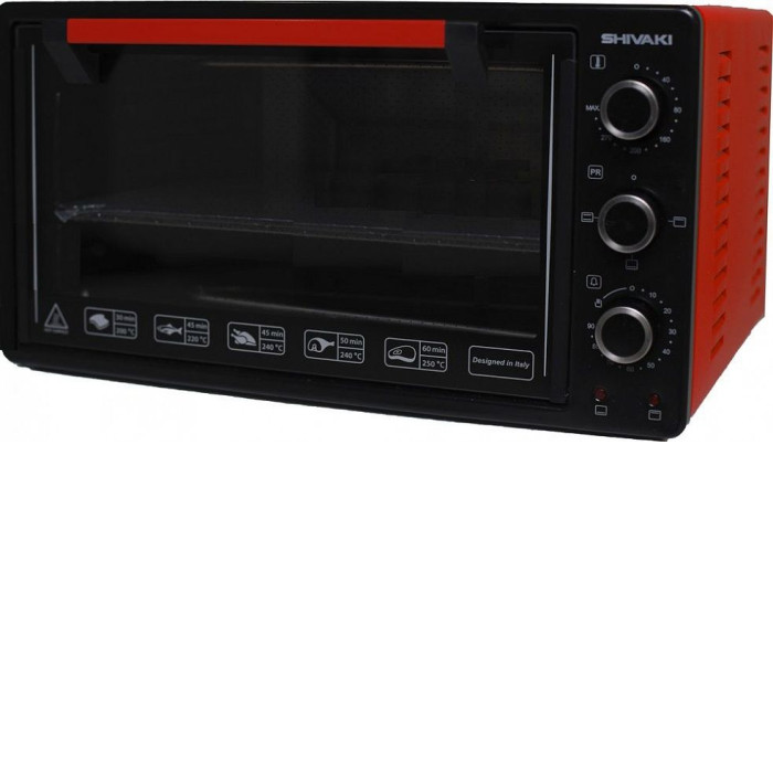 Мини-печь SHIVAKI MD3216L black/red