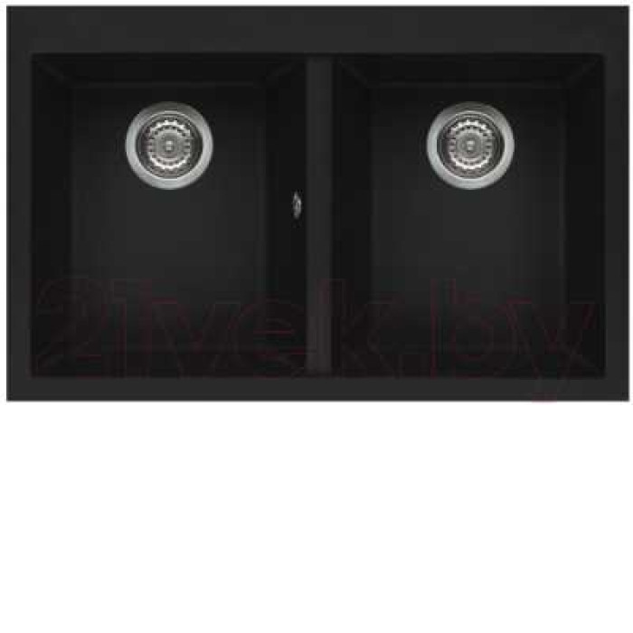 Кухонная мойка ELLECI Quadra 350 Black K86