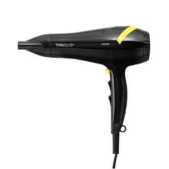 Фен SCARLETT SC-HD70I18 черный/желтый Фен SCARLETT SC-HD70I18 черный/желтый
