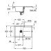 Кухонная мойка GROHE K400 черный гранит 31639AP0 Кухонная мойка GROHE K400 черный гранит 31639AP0