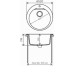 Кухонная мойка POLYGRAN Atol-520 №16 черная