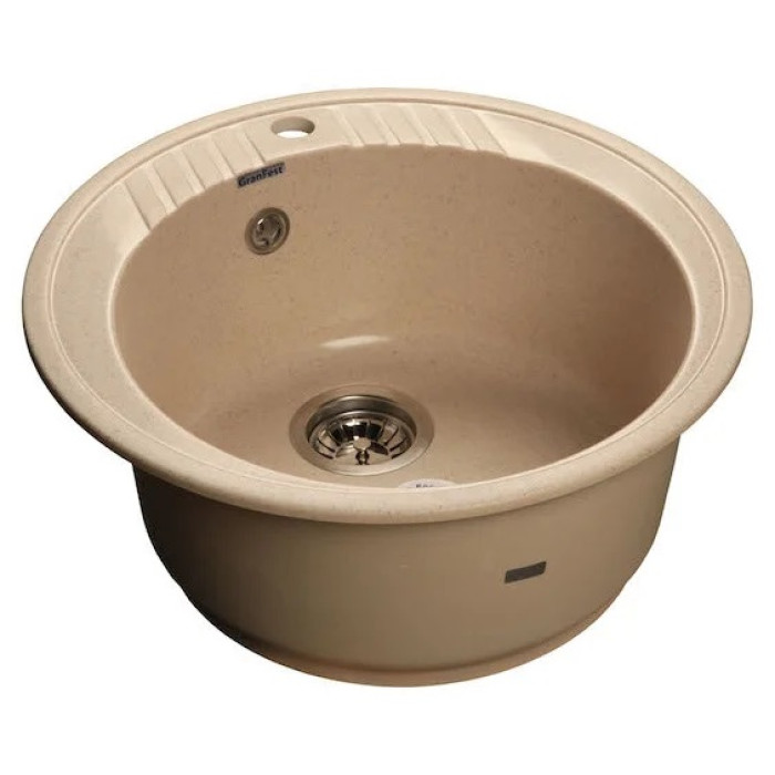 Кухонная мойка GRANFEST Rondo GF-R520 бежевый Кухонная мойка GRANFEST Rondo GF-R520 бежевый