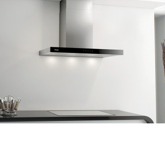 Вытяжка PANDO P-826/90 INOX - TOUCH CRISTAL NEGRO V.850 SEC