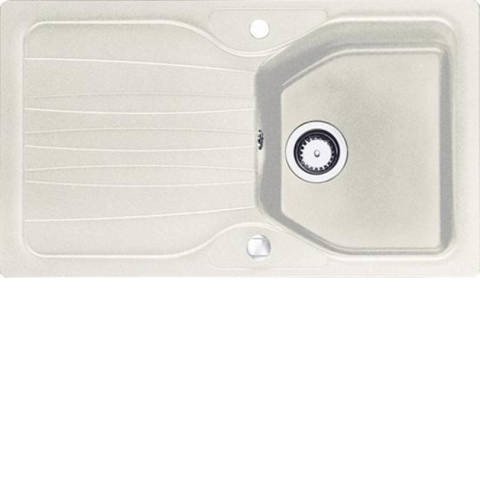 Кухонная мойка FRANKE cog 611 (094) (061.000.094) (114.0184.930) оборач. белый металлик Кухонная мойка FRANKE cog 611 (094) (061.000.094) (114.0184.930) оборач. белый металлик