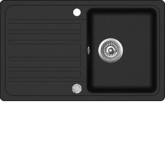Кухонная мойка AQUASANITA Notus SQ101AW (black metallic 601)