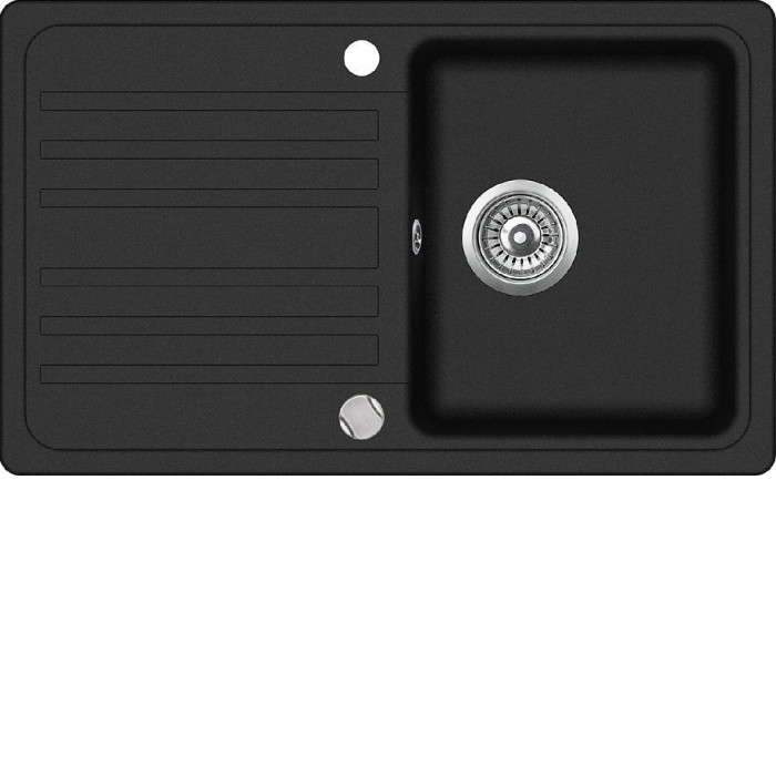 Кухонная мойка AQUASANITA Notus SQ101AW (black metallic 601)