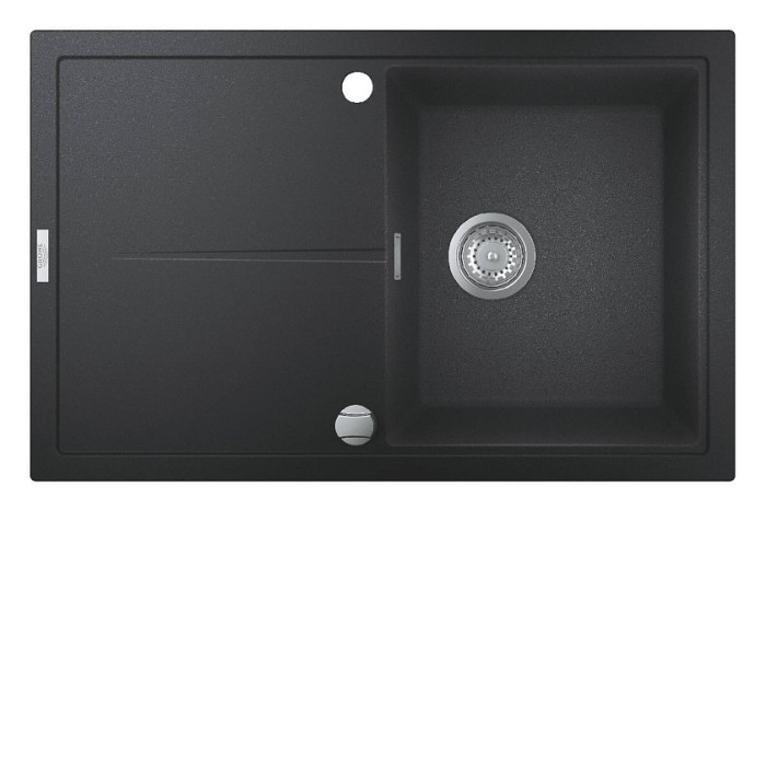 Кухонная мойка GROHE K400 черный гранит 31639AP0 Кухонная мойка GROHE K400 черный гранит 31639AP0