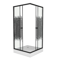 Душевой уголок NIAGARA NG-010-14Q BLACK Душевой уголок NIAGARA NG-010-14Q BLACK