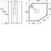 Душевая кабина IDO Showerama 10-5 Comfort 100х100 пятиугольная алюминий/прозрачное стекло (131.404.208.314)