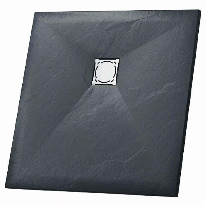 Поддон GROSSMAN GR-S29090Q 90х90х2,5 см графит Поддон GROSSMAN GR-S29090Q 90х90х2,5 см графит