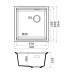 Кухонная мойка OMOIKIRI Yoru 42-U-BL (4997338)