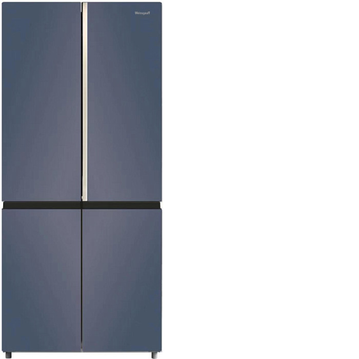 Холодильник WEISSGAUFF WCD 590 NoFrost Inverter Premium Biofresh Blue Glass