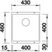Кухонная мойка BLANCO Subline 400-U (525990)