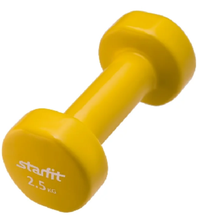 Гантель Starfit DB-101 2,5 кг желтая