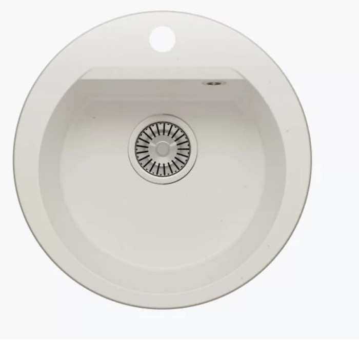 Кухонная мойка POLYGRAN Atol-460 белый хлопок