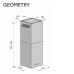 Островная вытяжка Konigin Geometry Inox/Black Glass Островная вытяжка Konigin Geometry Inox/Black Glass