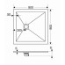 Поддон GROSSMAN GR-S29090Q 90х90х2,5 см графит Поддон GROSSMAN GR-S29090Q 90х90х2,5 см графит