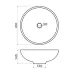 Раковина OMOIKIRI Hitomi-WH Marble (4972078)