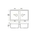 Кухонная мойка OMOIKIRI Kitagawa 83-2-U-WG (4993253)