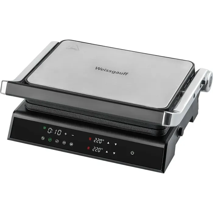 Гриль WEISSGAUFF WCG 150X digital inox Гриль WEISSGAUFF WCG 150X digital inox