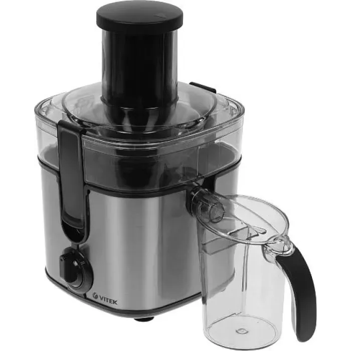 Соковыжималка VITEK VT-1600 (MC) стальной/черный Соковыжималка VITEK VT-1600 (MC) стальной/черный