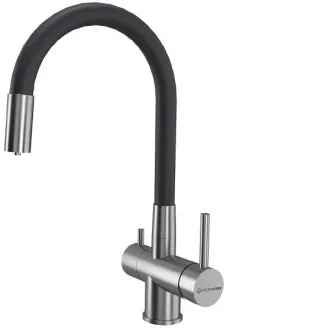 Смеситель KUCHENSTERN FLEX-FS 413SS40 нержавеющая сталь Смеситель KUCHENSTERN FLEX-FS 413SS40 нержавеющая сталь
