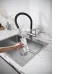 Смеситель KUCHENSTERN FLEX-FS 413SS40 нержавеющая сталь