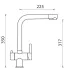 Смеситель SCHOCK Vitus Cristalite сталь/альпина