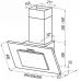 Вытяжка MAUNFELD TOWER GS 60 нержавейка/чёрное стекло
