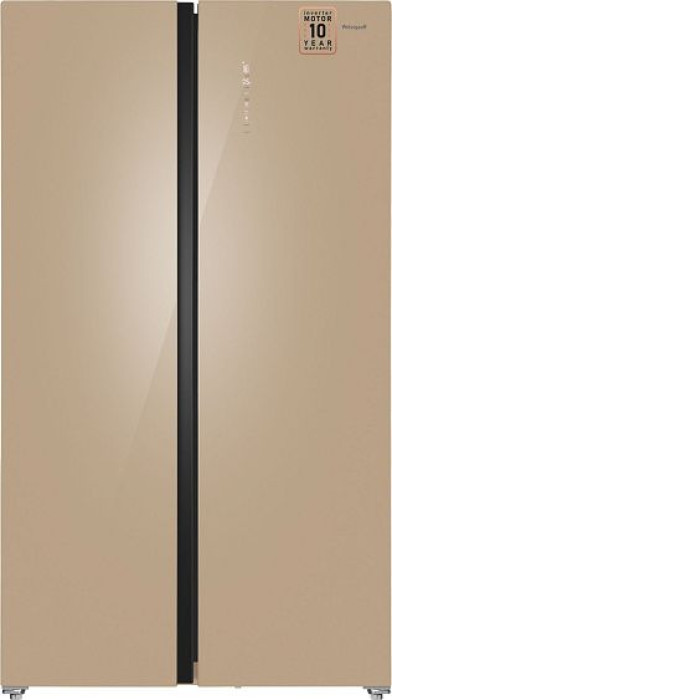 Холодильник WEISSGAUFF WSBS 1036 Inverter NoFrost Premium Сhampagne Glass