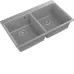 Кухонная мойка RIVELATO AXEL 90-2D grigio metallizza Кухонная мойка RIVELATO AXEL 90-2D grigio metallizza