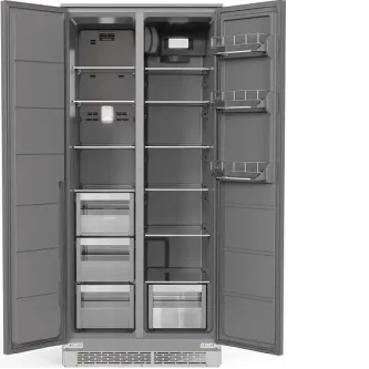 Холодильник WEISSGAUFF WSBSI 450 Inverter NoFrost Grey