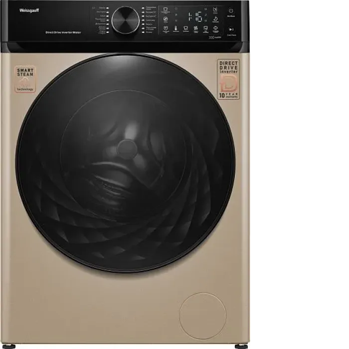 Стиральная машина WEISSGAUFF WM 59411 Direct Drive Inverter Steam Champagne Стиральная машина WEISSGAUFF WM 59411 Direct Drive Inverter Steam Champagne