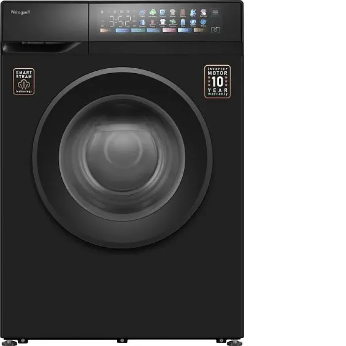 Стиральная машина WEISSGAUFF WM 39107 Full Touch Inverter Steam Black