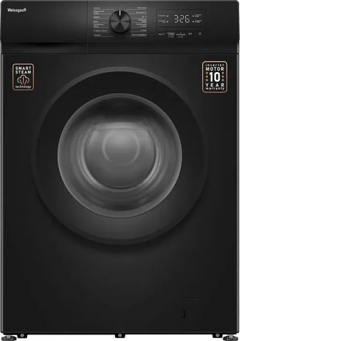 Стиральная машина WEISSGAUFF WM 39106 Inverter Steam Black Стиральная машина WEISSGAUFF WM 39106 Inverter Steam Black