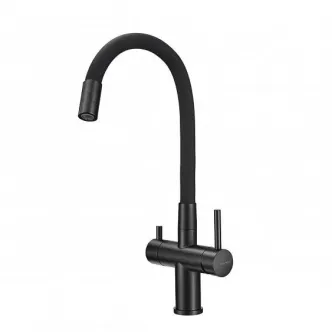 Смеситель MILACIO Ultra MCU.560.TBB Total Black/черный шланг