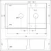 Кухонная мойка EMAR EMQ-2800.Q сардоникс Кухонная мойка EMAR EMQ-2800.Q сардоникс