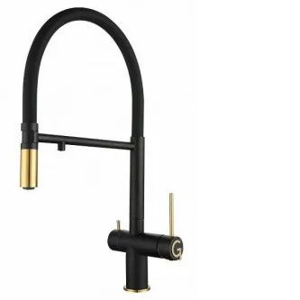 Смеситель RIVELATO Adria antracite oro