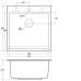 Кухонная мойка EMAR EMQ-1520.Q антрацит