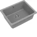 Кухонная мойка RIVELATO BERKANA 50 grigio metallizzato